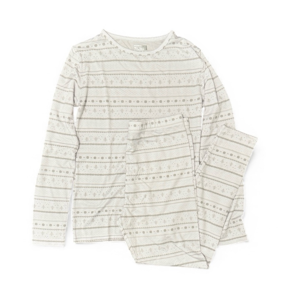 32 Degrees Heat Kids Lightweight Thermal Set – Fair Isle Base Layers Size 8-10 M